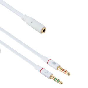 Audio Adapter <b>Cable</b> 2x3.5mm Male To 1x3.5mm Female Splitter For Headphones <b>Microphone</b> Audio Devices - Product Image 1