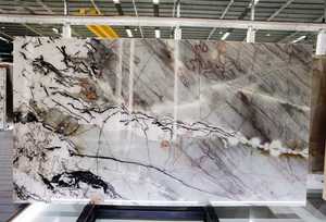 Losa de mármol Tiffany, <span class=keywords><strong>Laguna</strong></span>, cristal, cuarcita, función retroiluminada, decoración de pared, 20mm, 30mm, tocador de baño, azulejo de pared Bookmatched - Product Image 6