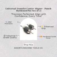 Assortiment de poinçons universels 25mm 32mm en acier allié trempé pour alignement de perçage métallique Garantie 3 ans 0,38kg Fabriqué en Inde