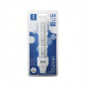 Nuova Lampadina LED PLC 2U 15W 6400K a Risparmio Energetico 1800lm 50000h di Durata per Retrofit/Aggiornamento - Product Image 2