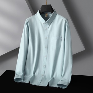 Camicia Oxford da <span class=keywords><strong>Uomo</strong></span> Taglia Europea, 100% Cotone, Manica Lunga, Classica, Taglie Forti, Resistente, Formale da Ufficio - Product Image 5