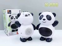 Haut-parleur X-906 au design mignon de panda, design mignon d'astronaute, lumière LED RVB, haut-parleur portable à basses actives, haut-parleur moins cher, radio FM/TF/USB, cadeau