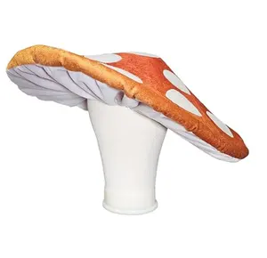 오렌지 재미있는 버섯 모자 창조적 인 사랑스러운 의상 파티 장식품 머리 장식 식물 모자 참신 멋진 원피스 액세서리