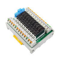 Module de relais SPST-NO à 10 canaux, terminal enfichable, montage sur rail DIN, carte amplificateur de signal PLC APAN3124, sortie 5A DC24V, Shimaide