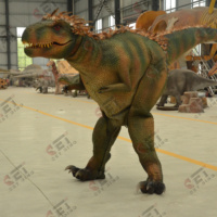 Costume de dinosaure réaliste avec jambes dissimulées de haute qualité pour les parcs et les attractions, costume de dinosaure animatronique