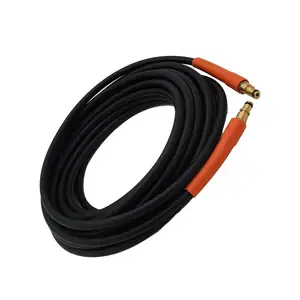 10m High Pressure Washer Hose Reel PVC Plastic Tube with Quick Connector to Car Gun for Car Wash & Plants Watering