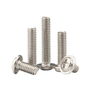 M1.7 M2 M2.5 M3 M3.5 <b>M4</b> M5 M6 Nickel Plated Steel Washer Head Phillips Flanged Button Head <b>Screws</b> - Product Image 1