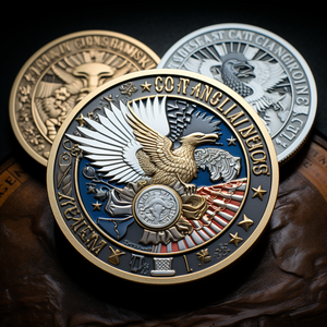 États-Unis Liberté Pièce plaquée or Cadeaux de Noël Us Eagle Pièce de défi en métal doré pour collection - Product Image 3