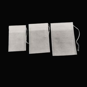 100 Bolsitas de Té Desechables de 5*7cm para Té de Hojas Sueltas, Bolsitas de Té Vacías con Cordón, Bolsitas de Té de Tela No Tejida - Product Image 1