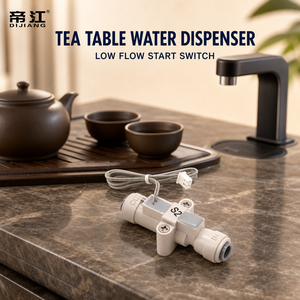 Interrupteur de débit d'eau Dijiang à activation faible, normalement ouvert, connexion rapide 1/4 pouce pour distributeur de thé, purificateur RO, OEM - Product Image 5
