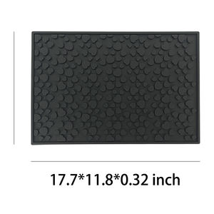 Tapete de Almacenamiento para Barbería, de Plástico PVC Negro, para Salón de Belleza, Estación de Trabajo, Reutilizable, Ajustable, Antideslizante - Product Image 6