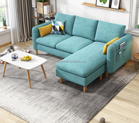 Modernes Apartment Kleines Sofa-Set Wendbare Eckcouch Günstiger Preis L-Form 1 2 3 Sitzer Polstersofa Direktverkauf ab Werk