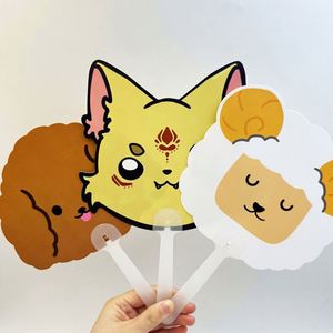 Mini-ventilateur à main en plastique personnalisé, impression de logo OEM, produit publicitaire en gros à bas prix - Product Image 3