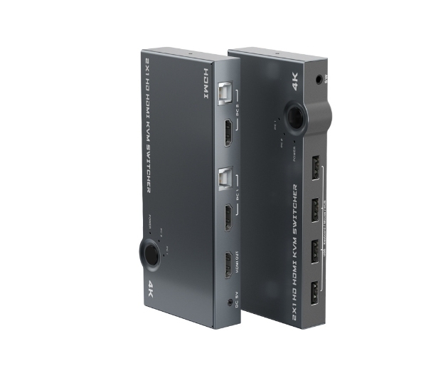 2026 New Dropshipping 4K 60Hz 2 Port USB KVM Switch- Switcher Support 2 PC Computers 3 USB & 1  2.0B Port Output