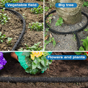 Tuyau d'irrigation <span class=keywords><strong>microporeux</strong></span> pour jardin, personnalisable en taille, 50 pieds, avec connecteurs métalliques robustes - Product Image 6
