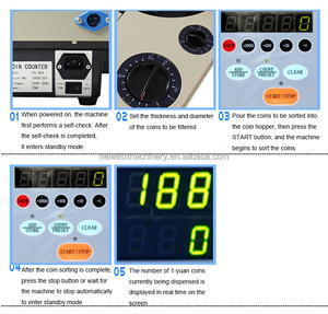 Machine <span class=keywords><strong>de</strong></span> comptage <span class=keywords><strong>de</strong></span> pièces <span class=keywords><strong>de</strong></span> monnaie automatique <span class=keywords><strong>professionnelle</strong></span> <span class=keywords><strong>de</strong></span> haute précision, petite trieuse <span class=keywords><strong>de</strong></span> pièces <span class=keywords><strong>de</strong></span> monnaie - Product Image 6