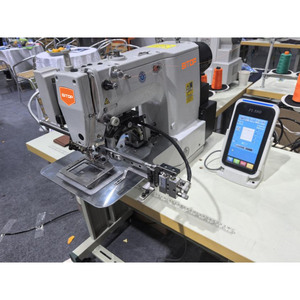 Machine à coudre automatique à une aiguille BT-68TB, point noué, à plat, pour l'application d'étiquettes sur chemises et tricots - Product Image 4