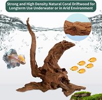 Échantillon Gratuit PKY – Branches de Bois Flotté Naturelles et Sûres pour Aquarium, Décoration de Bassin, Ornement pour Aquarium, Décoration de Tronc, Bois Flotté