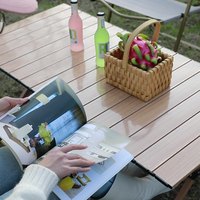 Table pliante empilable d'extérieur utilitaire en gros avec sac de transport pratique pour plage parc pique-nique camping