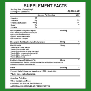 Suplemento de Belleza OEM, Apoyo a la Salud Digestiva, Ayuda a Reducir las Líneas Finas, Colágeno en Polvo 100% Natural, Probiótico - Product Image 2