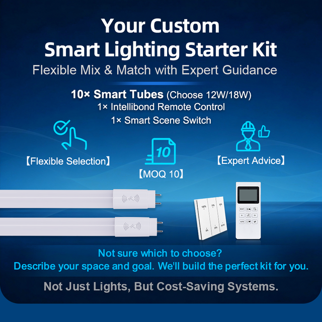 Amelech T8 Smart LED Tube Light System with Zigbee 3.0 Microwave Radar & Built-in Photosensor 12W/18W