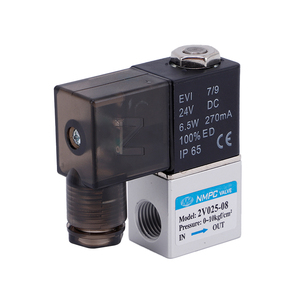 Válvula Solenoide Eléctrica de Aire 2V025-08 DC 12V Normalmente Cerrada 1/4 NPT de 2/2 Vías de Acción Directa - Product Image 2