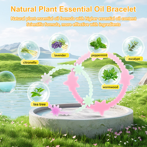 Pulsera Repelente de Mosquitos de Silicona Sólida Ecológica, Luminosa en la Oscuridad, con Extracto de Plantas, Resistente al Agua 360H, Anti-Mosquitos - Product Image 4