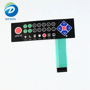 Deson impermeable Fpc membrana teclado Flexible circuito impreso eléctrico mascota membrana interruptor led 3M adhesivo membrana teclado