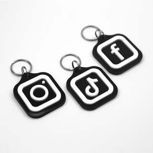 Acrylic phương tiện truyền thông xã hội NFC xem xét <span class=keywords><strong>Keychain</strong></span> thẻ đánh giá NFC - Product Image 3