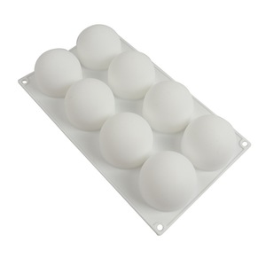 Moule à gâteau <span class=keywords><strong>en</strong></span> <span class=keywords><strong>silicone</strong></span> écologique 8 Ball Number GT, design demi-<span class=keywords><strong>cercle</strong></span> 3D, facile à utiliser, 1 pièce - Product Image 2