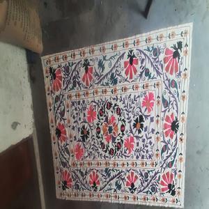 Juego de 3 piezas de edredones bordados Suzani de algodón hechos a medida, exquisitos textiles hechos a mano para colchas y regalos - Product Image 1