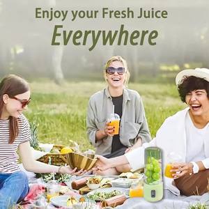 Licuadora Portátil Mini de 6 Cuchillas con Logotipo Personalizado al por Mayor, Vaso Mezclador de Frutas Recargable por USB, Gran Venta - Product Image 2