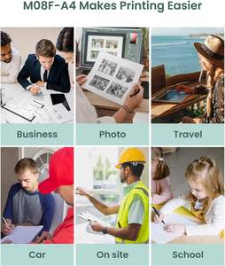 Phomemo M08F Mini Impresora A4 Portatil Etiqueta <span class=keywords><strong>de</strong></span> imagen térmica inalámbrica Etiqueta <span class=keywords><strong>de</strong></span> teléfono <span class=keywords><strong>celular</strong></span> Impresora móvil para Oficina pequena - Product Image 6
