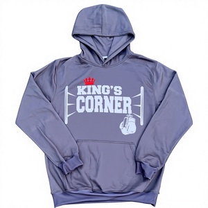 Sudadera con Capucha de Forro Polar Grueso para Hombre con Logotipo Personalizado, Sudadera Deportiva al por Mayor para Boxeo, Gimnasio y Entrenamiento - Product Image 1