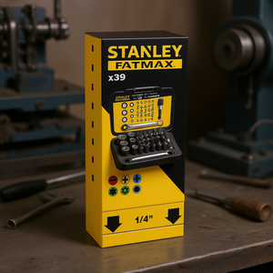 Stanley Fatmax 39 Pc 1/4 In Socket <b>Bit</b> Set With Magnetic Holder - Product Image 3