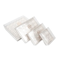 Logo imprimé personnalisé 15 pièces bonbons truffe chocolat BonBon ensemble d'emballage en plastique transparent avec insertion blister plateau à clapet