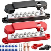 Barre omnibus marine 12V 150A, bloc de distribution d'alimentation, goujon 1/4 pouce, barre omnibus 12 volts CC