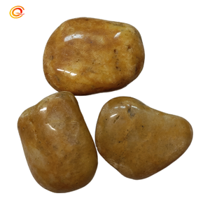 Groothandel Decoratie Zeer Gepolijste Verschillende Kleuren Rivierrotsen Wit Geel Kiezelsteen Polijsten Kasseien & Kiezels Kasseien - Product Image 1