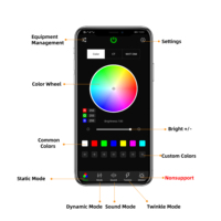 Lumière LED de plafond à fibres optiques à double connecteur APP 12W, effet ciel étoilé scintillant, contrôle tactile, gradation, étoile filante pour toit de voiture