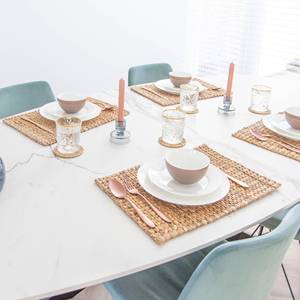 Manteles Individuales Redondos Tejidos a Mano, Resistentes al Calor, Decoración Natural para Mesa de Comedor, para Hogar y Restaurante - Product Image 3