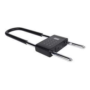 Combination U-shaped <strong>Lock</strong> Glass Door Fingerprint Double Door Shop Shop U-shaped Plug <strong>Lock</strong> Electronic Padlock Smart Door <strong>Locks</strong> - Product Image 1