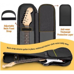 Échantillon gratuit : Housse de guitare rembourrée 6 mm, sac à dos rembourré, étui souple pour guitare, sangle de cou durable, pour les voyages et les performances - Product Image 3