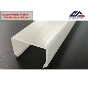 Perfil de plástico de PVC de extrusión con protección UV flexible personalizado del fabricante