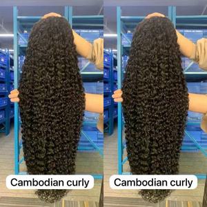 13x6 HD LACE Full Frontal <b>Wigs</b> Burmese Curly Glueless <b>Wigs</b> Lace Frontal Raw Hair Curly Lace Front Human Hair <b>Wig</b> for <b>Black</b> Women - Product Image 4