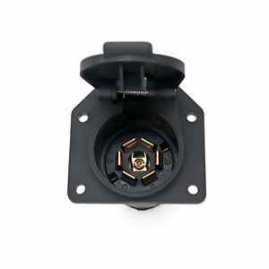 Connecteur rond à 7 broches pour câble de <span class=keywords><strong>remorque</strong></span>, câble de <span class=keywords><strong>remorque</strong></span> pour camping-car, <span class=keywords><strong>prise</strong></span> de câblage pour semi-<span class=keywords><strong>remorque</strong></span>, <span class=keywords><strong>prise</strong></span> de tracteur - Product Image 3