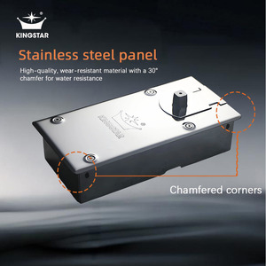 Kingstar KFS-7315 - Amortiguador Hidráulico de Piso de Acero Inoxidable de <span class=keywords><strong>Dos</strong></span> Velocidades Ajustables para Puertas de Vidrio, Capacidad de 110 kg, Apertura de <span class=keywords><strong>125</strong></span> mm - Product Image 4