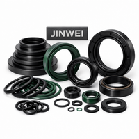 Kit de sellado OEM personalizado para vástago de pistón de cilindro hidráulico, con juntas tóricas de NBR, FKM, PU y anillos guía, para uso industrial, minero y de construcción