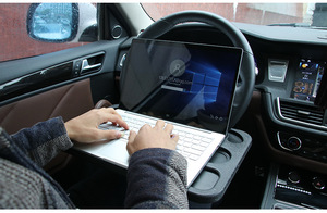 Portable Universal Drinks Holder With Multifunctional <b>Table</b> Desk Notebook Eat Work Cart Drink Coffee Holder Car Steering <b>Wheel</b> - Product Image 2