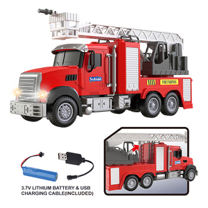 Camión de Bomberos de Juguete con Control Remoto 1:12, Vehículo de Rescate, Coches de Emergencia Urbanos, Camión de Bomberos de Juguete con Luces - Product Image 4