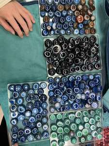 หินอัญมณีธรรมชาติ30มม. สีเขียวตาสีแดงหินอาเกตทรงกลม Cabochon หินธรรมชาติ - Product Image 6